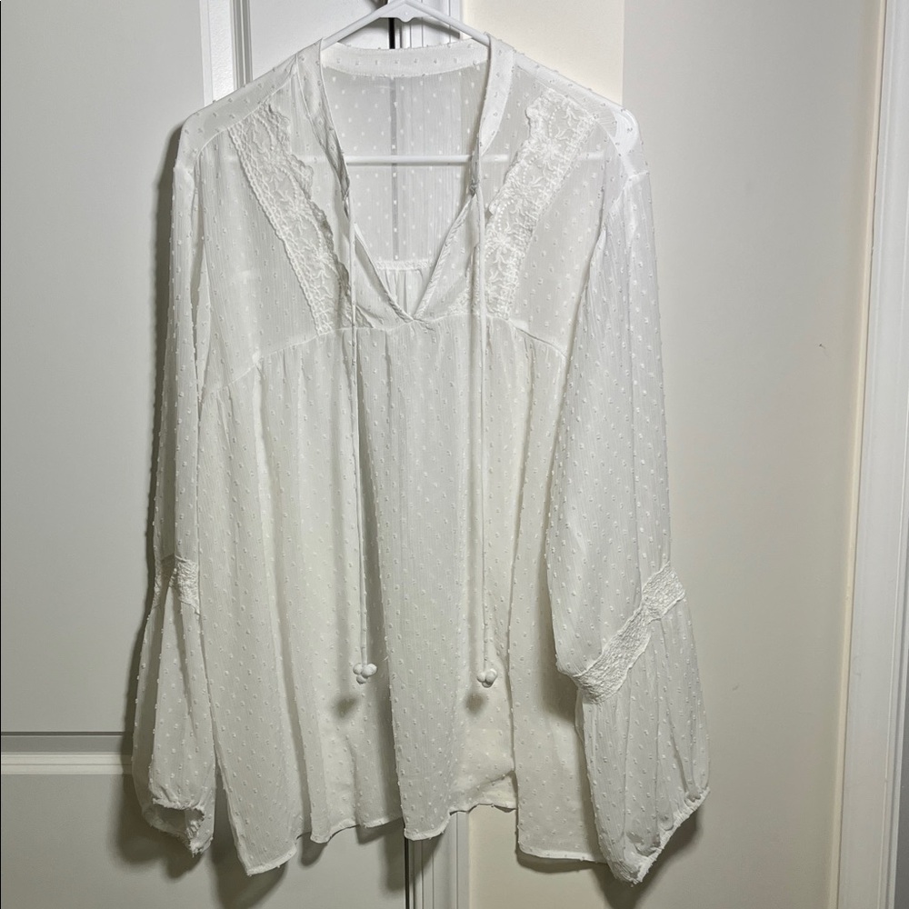 Elegant White Women's Top